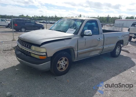 2002 Chevrolet Silverado 1500 Ls из США, поврежденный, VIN 1GCEC14T72Z175089